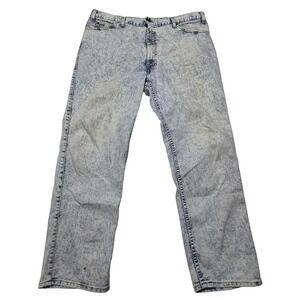Levi's Light Blue Acid Wash Jeans Denim Straight Leg 38x30 Vintage USA